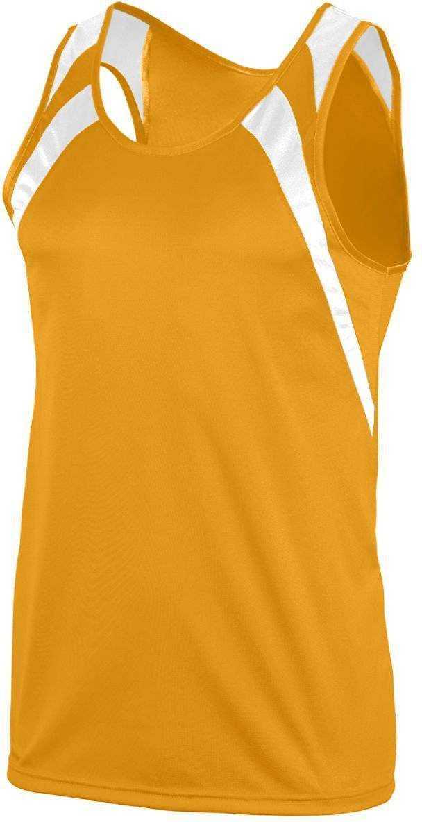 Augusta 311 Wicking Tank with Shoulder Insert - Gold White