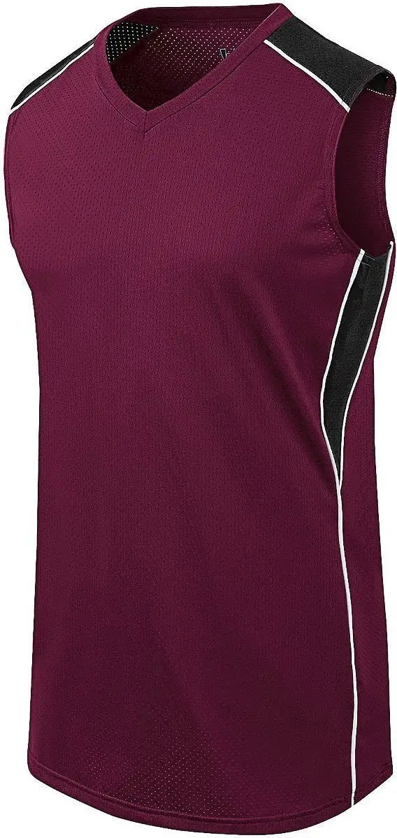 Augusta 312162 Wmns Dynamite Sb Jersey - Maroon Black White - Ladies s
