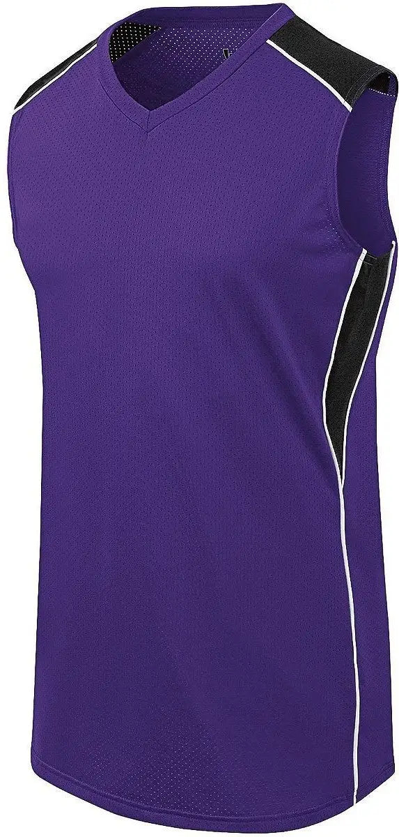 Augusta 312162 Wmns Dynamite Sb Jersey - Purple Black White - Ladies s