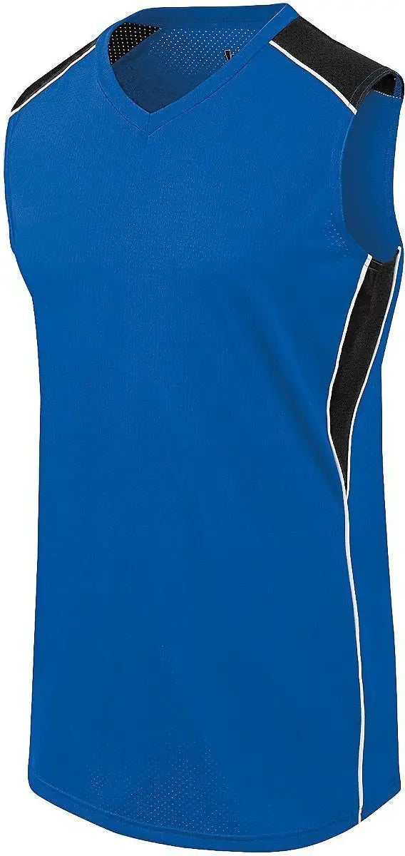 Augusta 312162 Wmns Dynamite Sb Jersey - Royal Black White - Ladies s