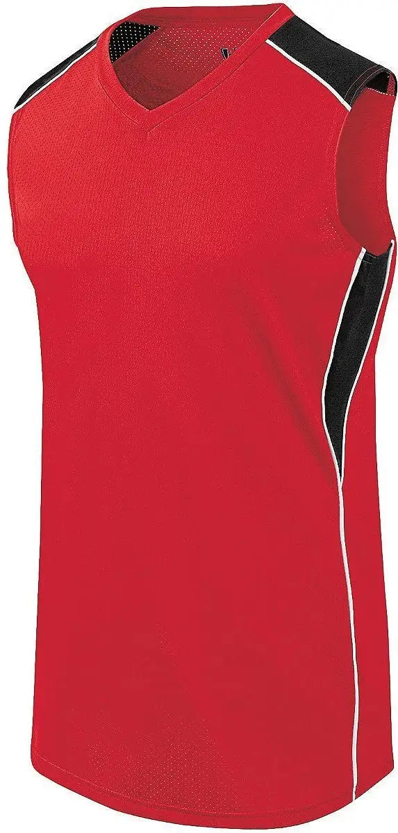 Augusta 312162 Wmns Dynamite Sb Jersey - Scarlet Black White - Ladies s