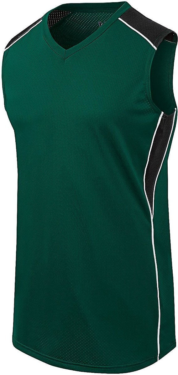 Augusta 312163 Girls Dynamite Softball Jersey - Forest Black White - Adult s