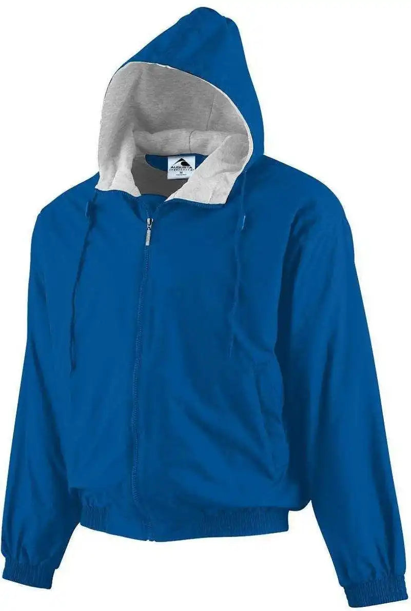 Augusta 3280 Hooded Taffeta Jacket/fleece Lined - Royal