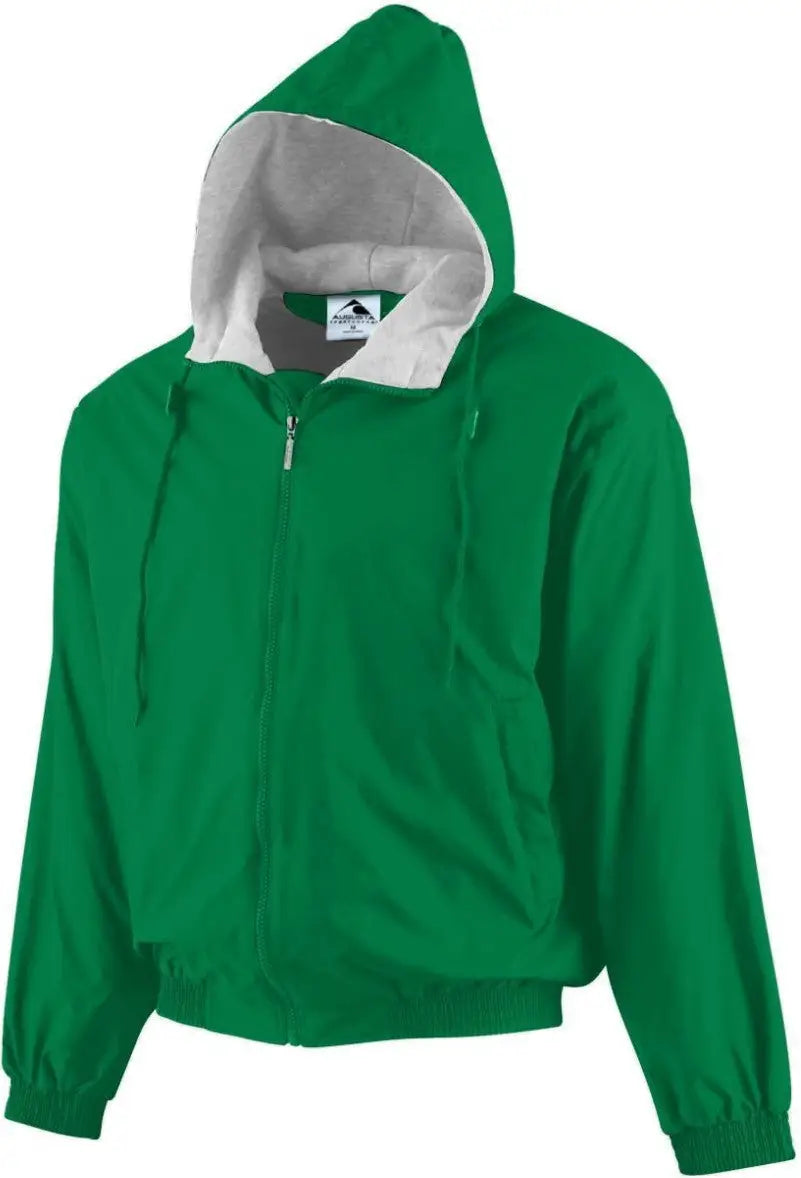 Augusta 3280 Hooded Taffeta Jacket - Kelly - Adult s
