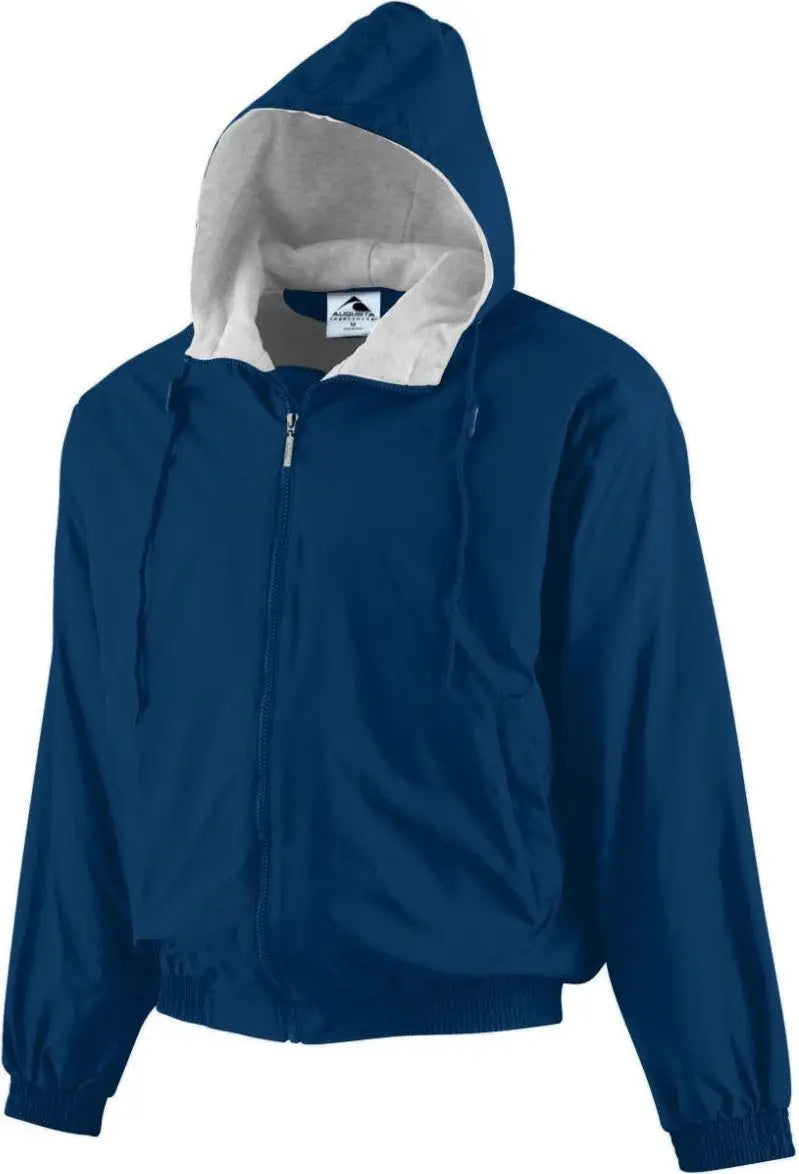 Augusta 3280 Hooded Taffeta Jacket - Navy - Adult s