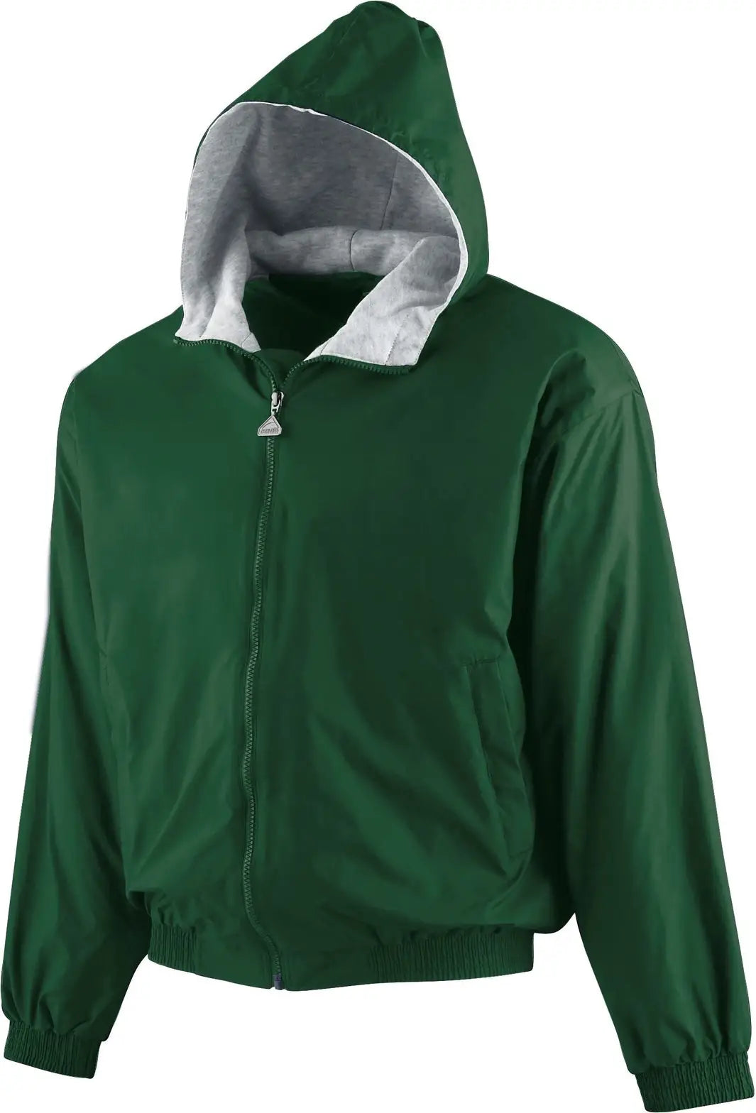 Augusta 3281 Youth Hooded Taffeta Jacket - Dark Green - Xs