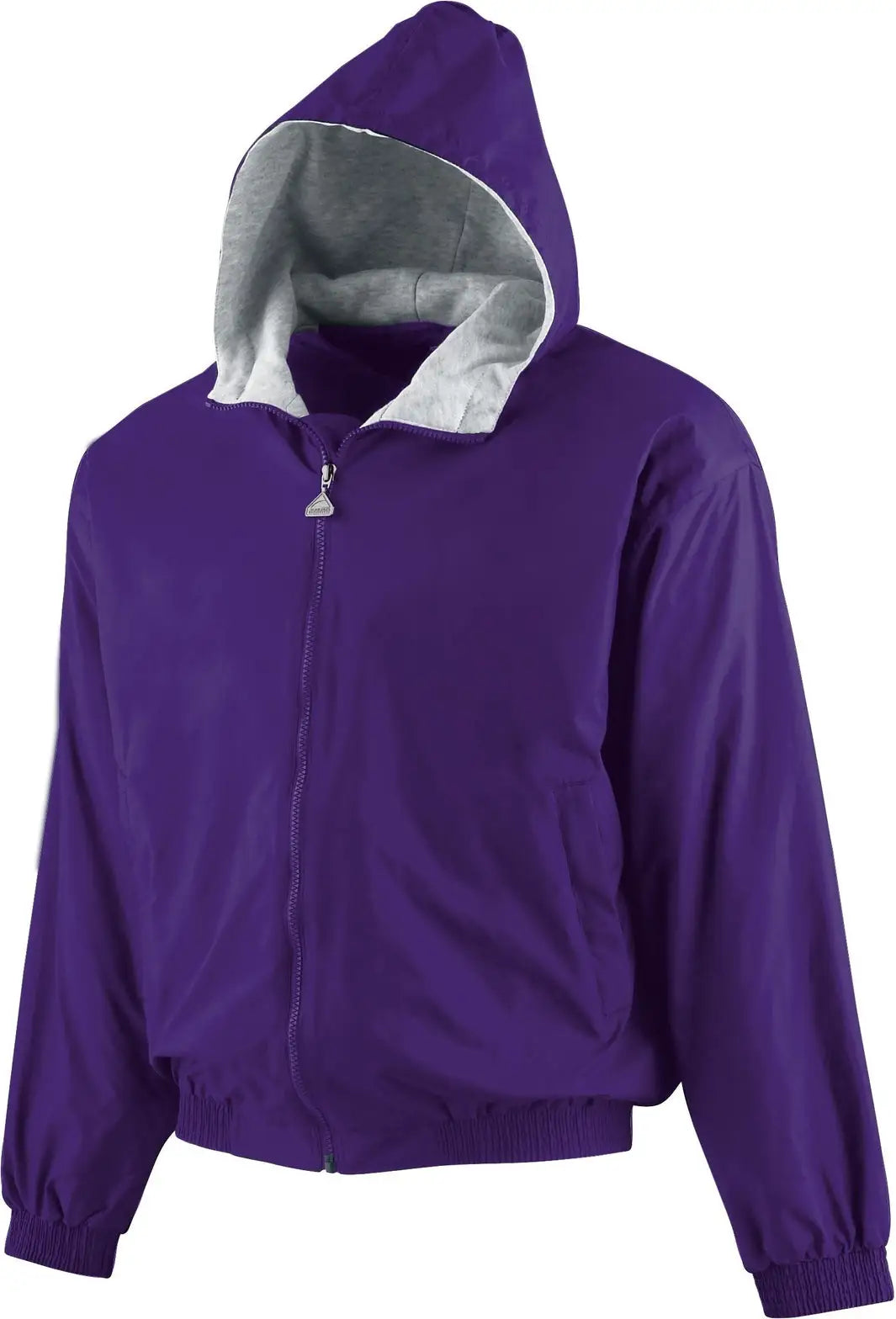 Augusta 3281 Youth Hooded Taffeta Jacket - Purple - Xs