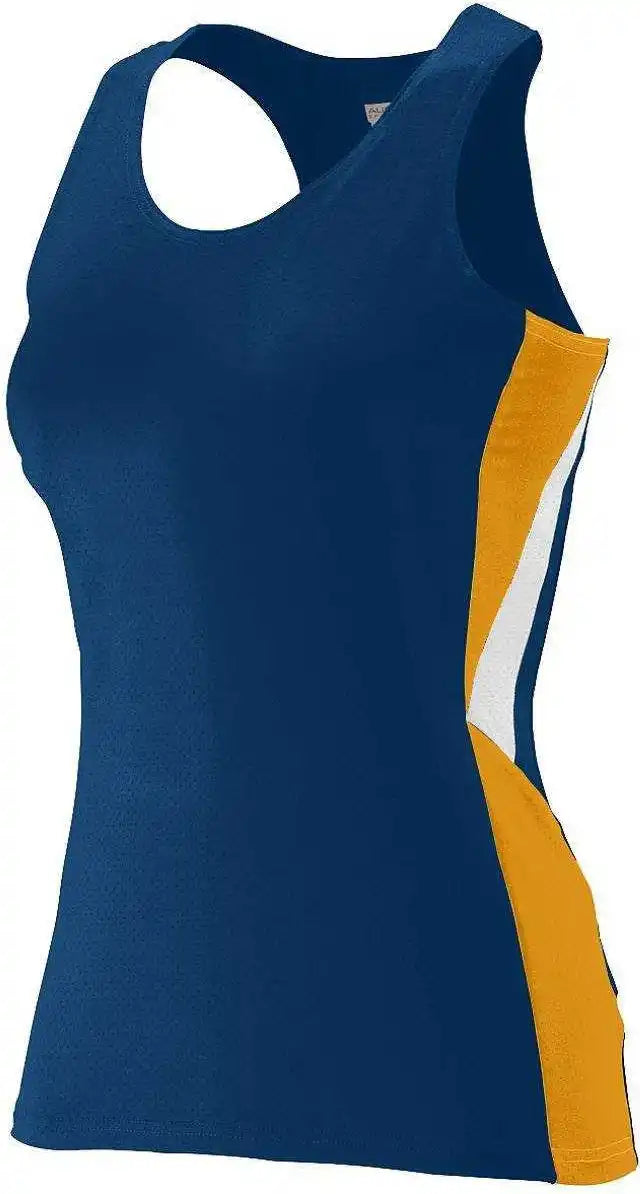 Augusta 334 Ladies Sprint Jersey - Navy Gold White