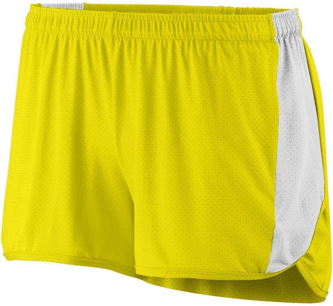 Augusta 337 Ladies Sprint Short - Yellow White