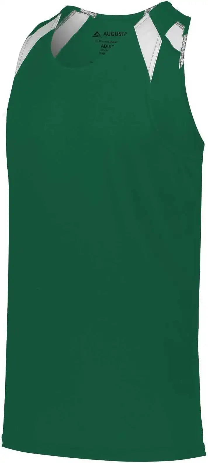 Augusta 343 Overspeed Track Jersey - Dark Green White