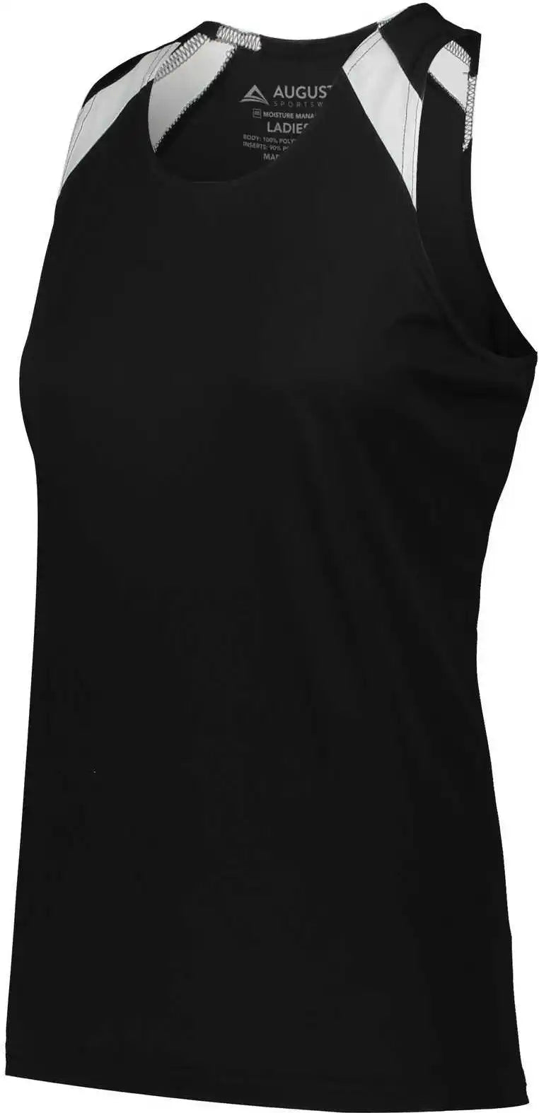 Augusta 348 Ladies Overspeed Track Jersey - Black White