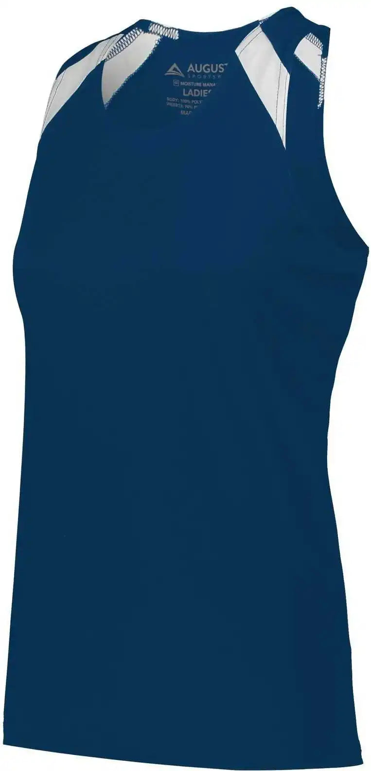 Augusta 348 Ladies Overspeed Track Jersey - Navy White