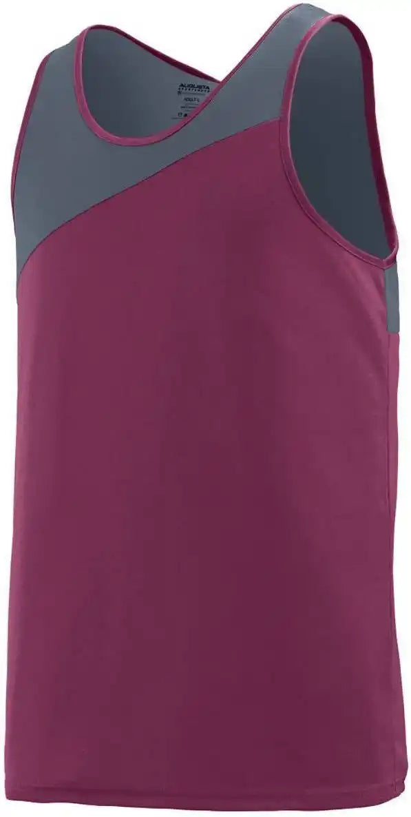 Augusta 352 Accelerate Jersey - Maroon Dark Gray