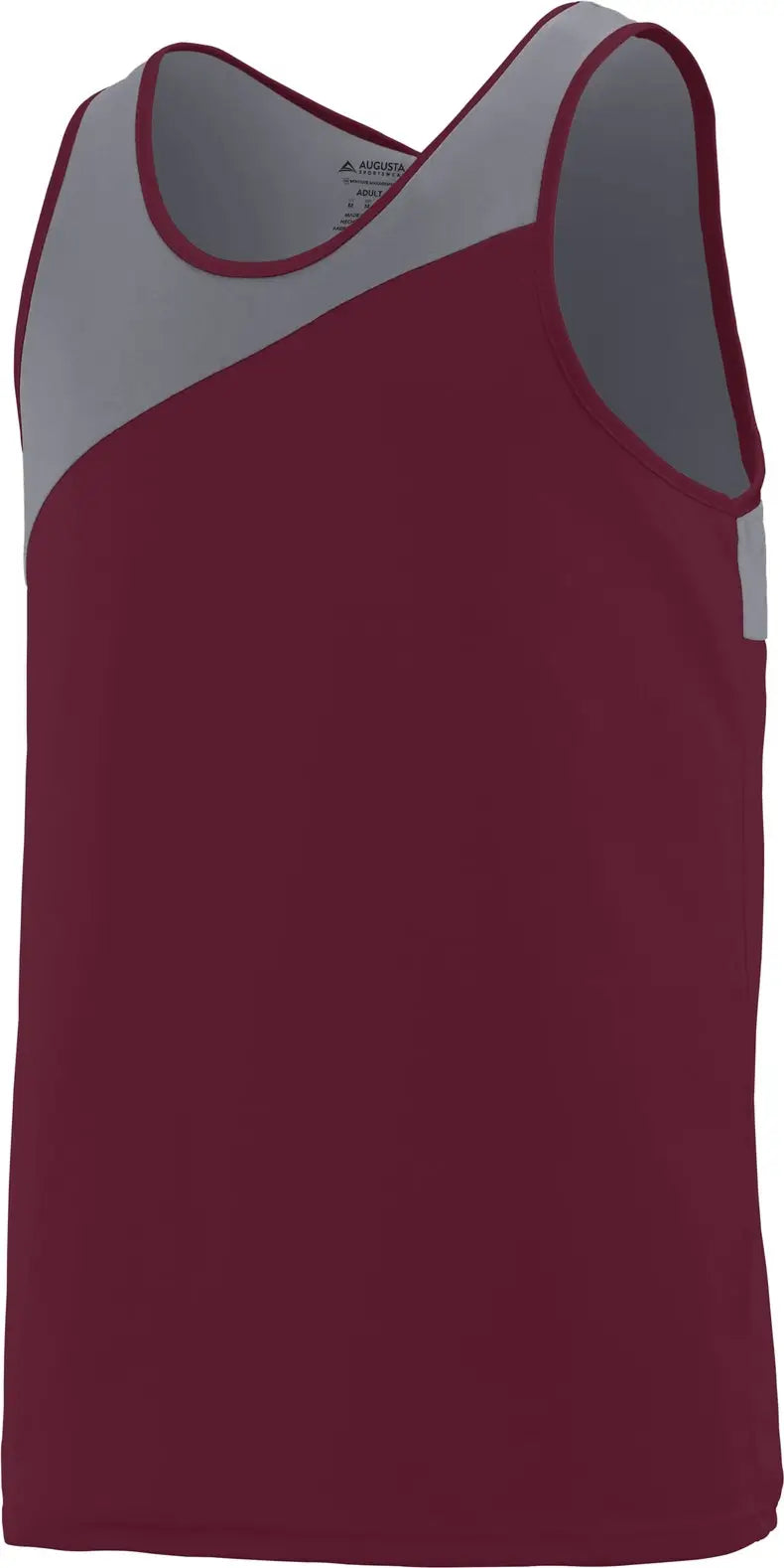 Augusta 352 Accelerate Jersey - Maroon Graphite - Dark Gray / Adult s