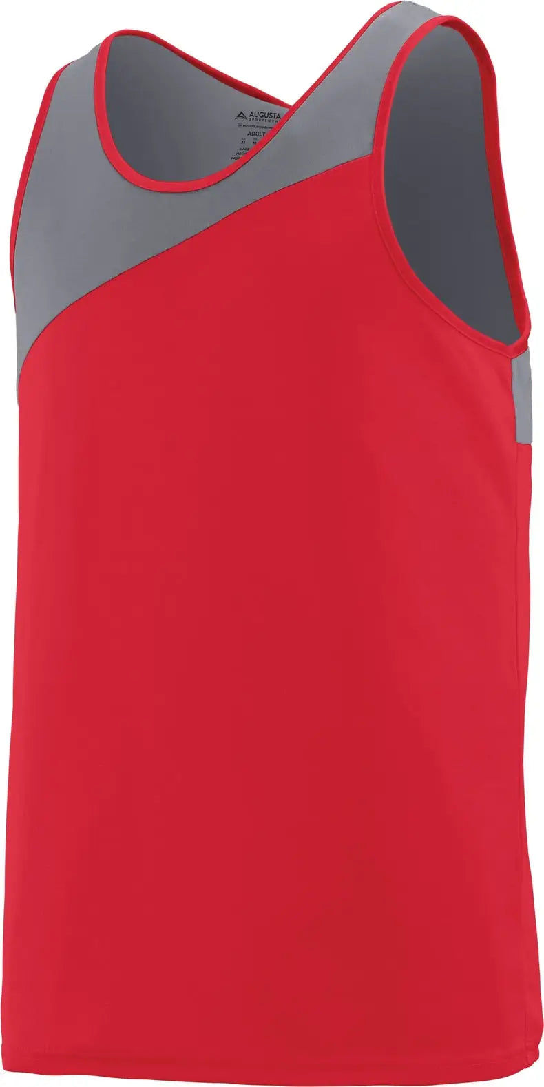 Augusta 352 Accelerate Jersey - Red Graphite - Dark Gray / Adult s