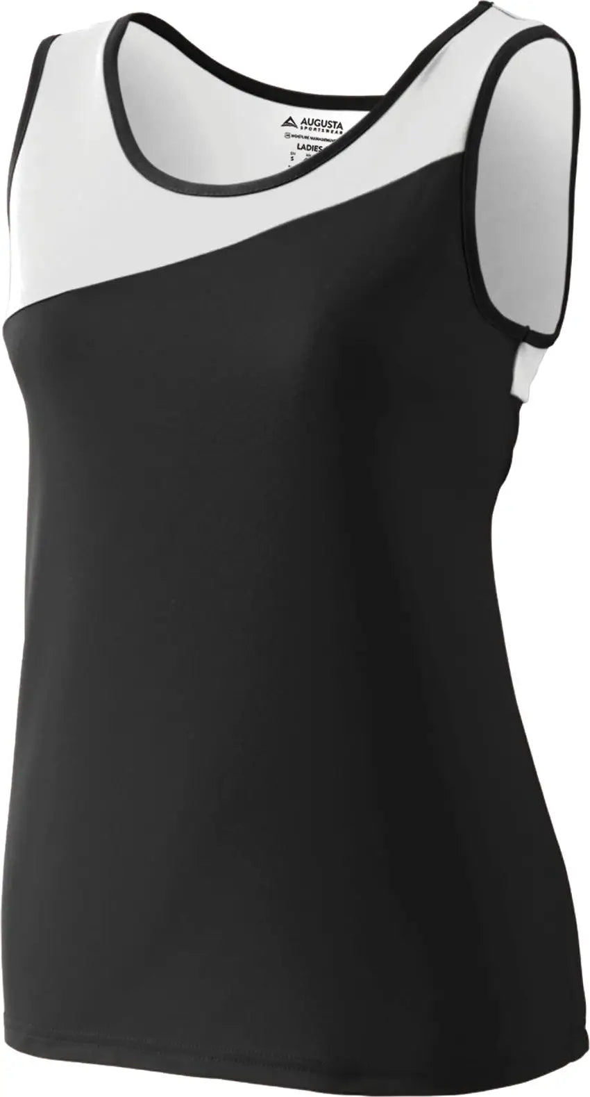 Augusta 354 Ladies Accelerate Jersey - Black White - Xs