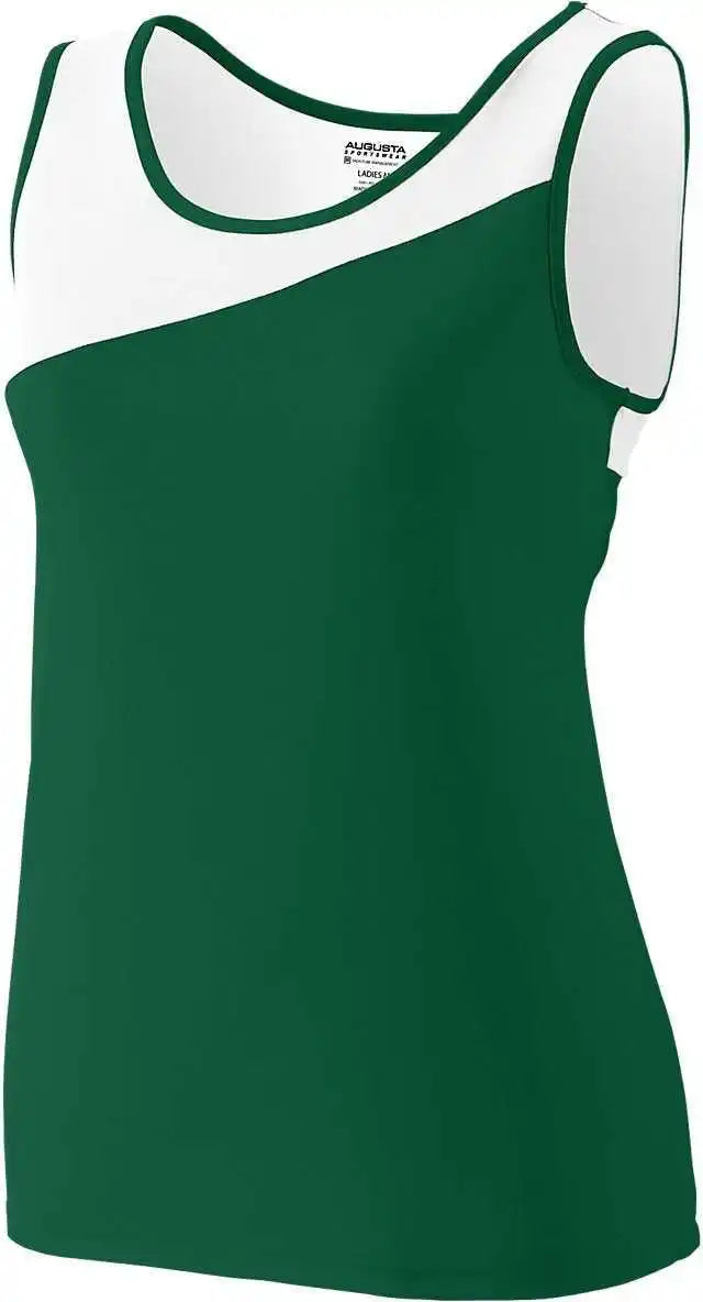 Augusta 354 Ladies Accelerate Jersey - Dark Green White