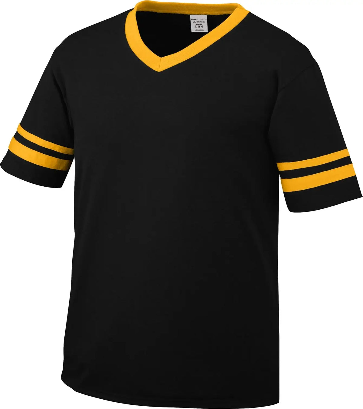 Augusta 360 Sleeve Stripe Jersey - Black Gold - Adult s