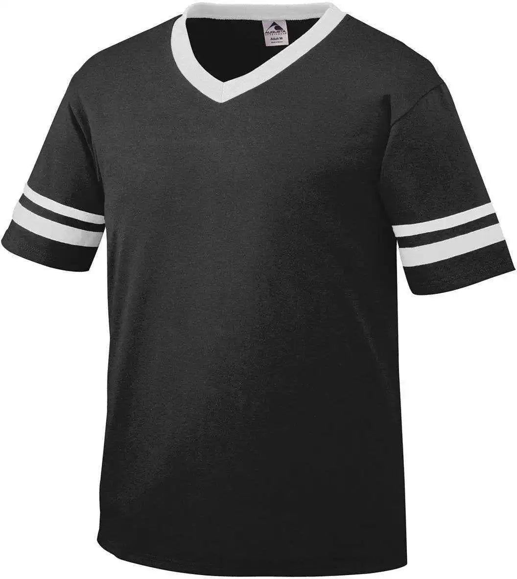 Augusta 360 Sleeve Stripe Jersey Black White