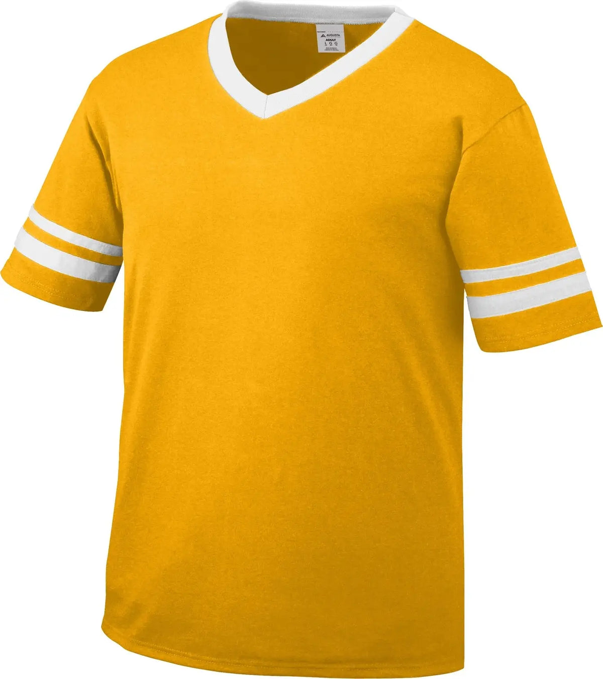 Augusta 360 Sleeve Stripe Jersey - Gold White - Adult s