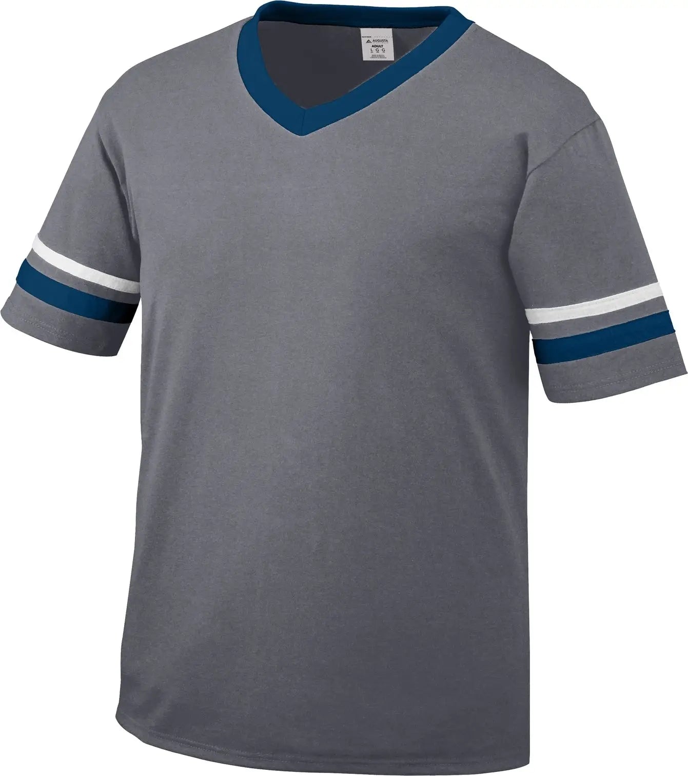 Augusta 360 Sleeve Stripe Jersey - Graphite Navy White