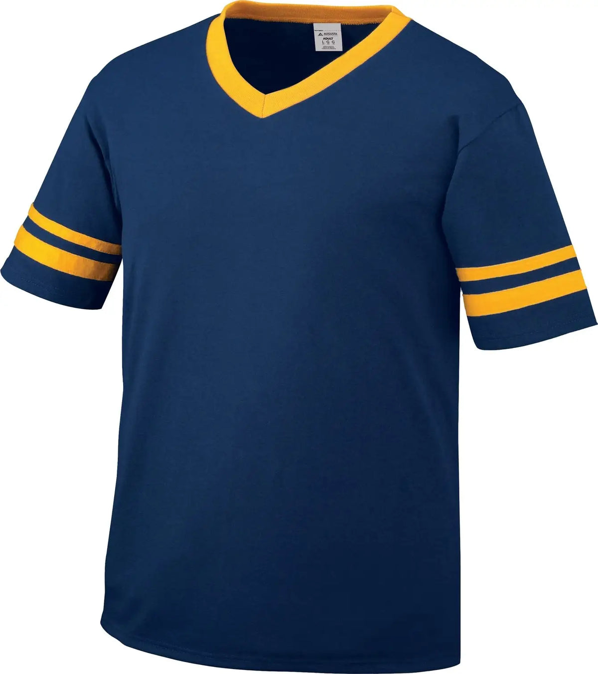 Augusta 360 Sleeve Stripe Jersey - Navy Gold - Adult s