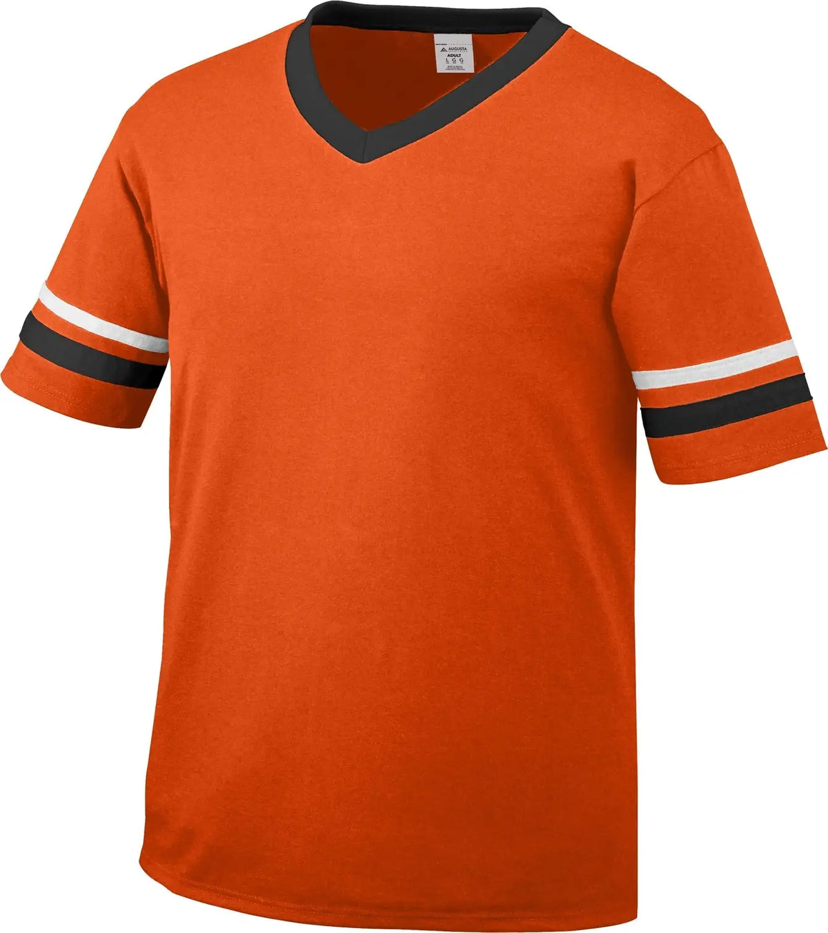 Augusta 360 Sleeve Stripe Jersey - Orange Black White - Adult s