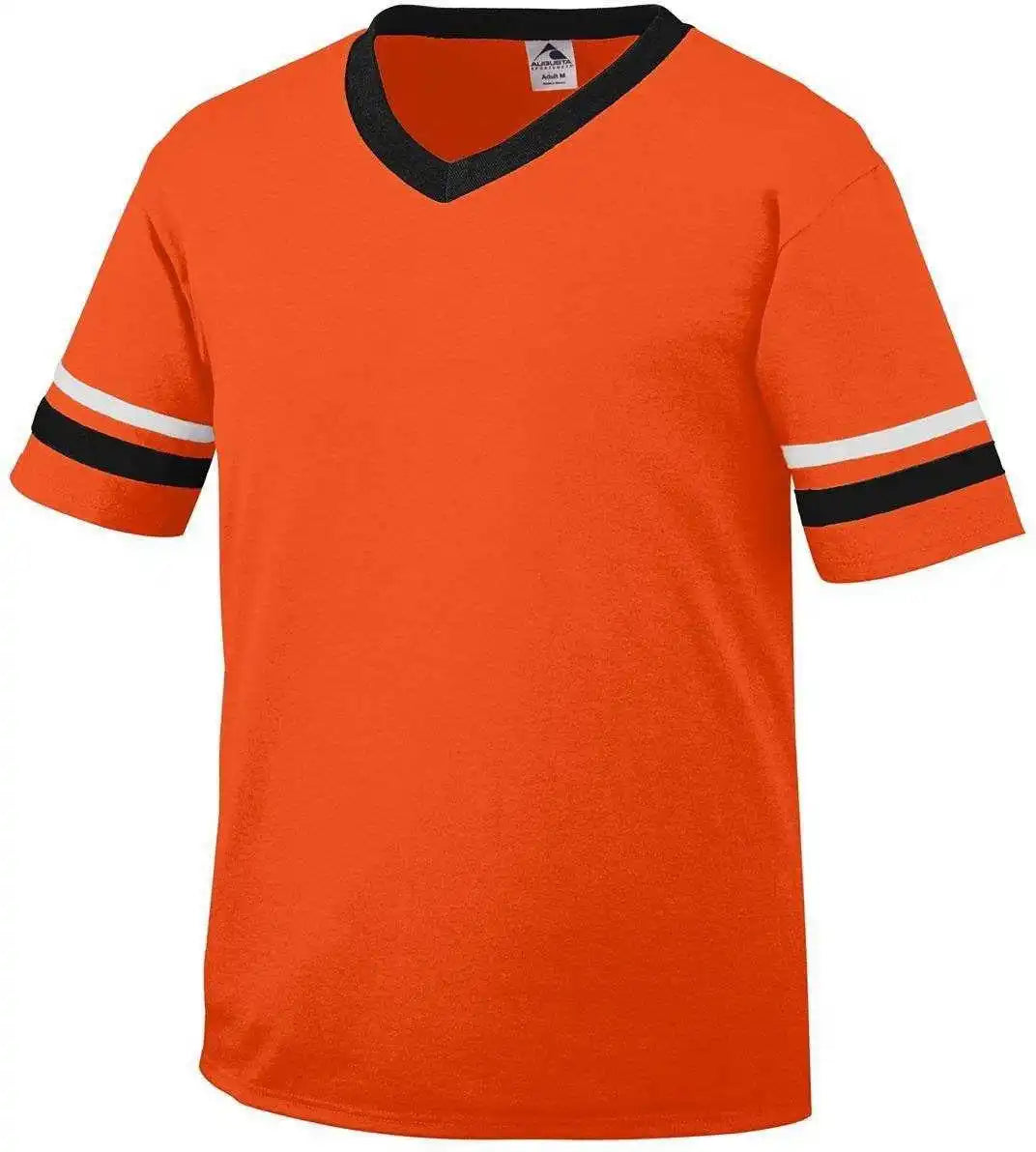 Augusta 360 Sleeve Stripe Jersey Orange Black White