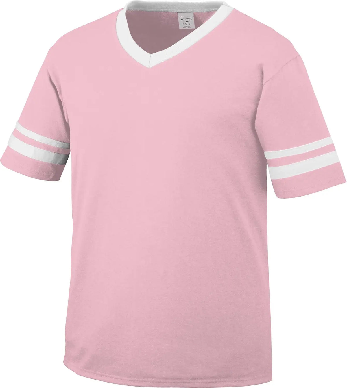 Augusta 360 Sleeve Stripe Jersey - Pink White - Adult s