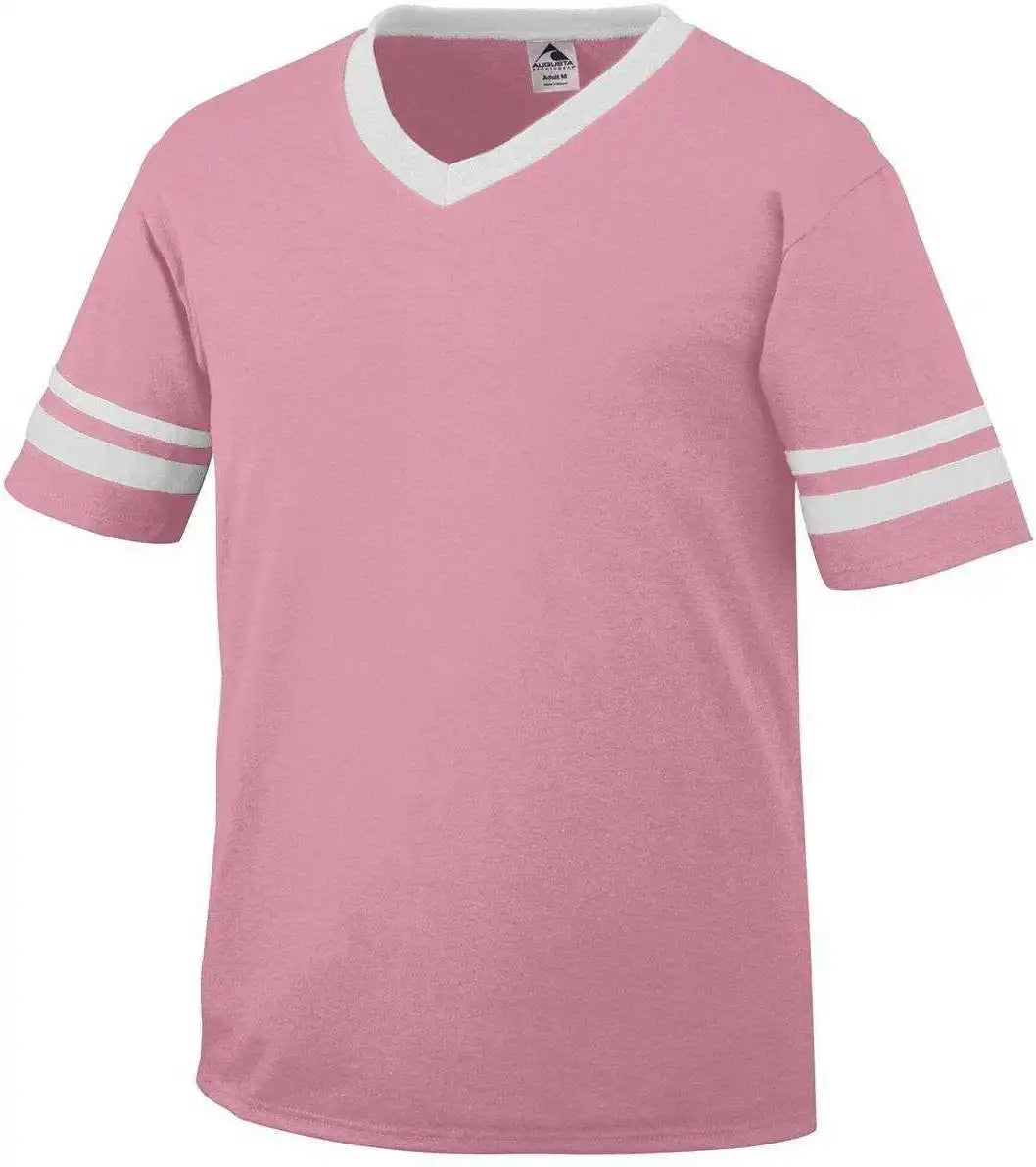 Augusta 360 Sleeve Stripe Jersey - Pink White