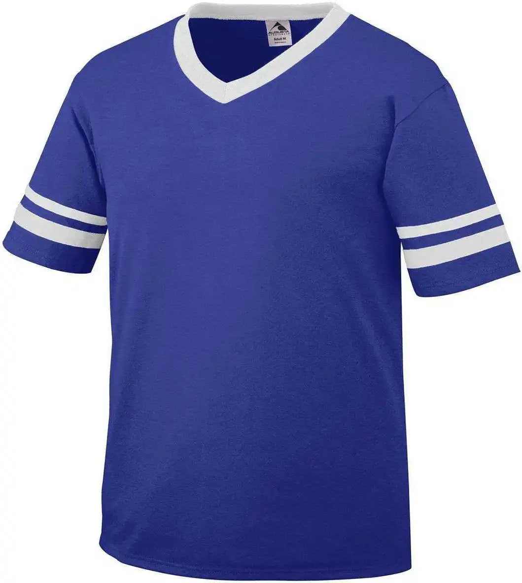 Augusta 360 Sleeve Stripe Jersey - Purple White