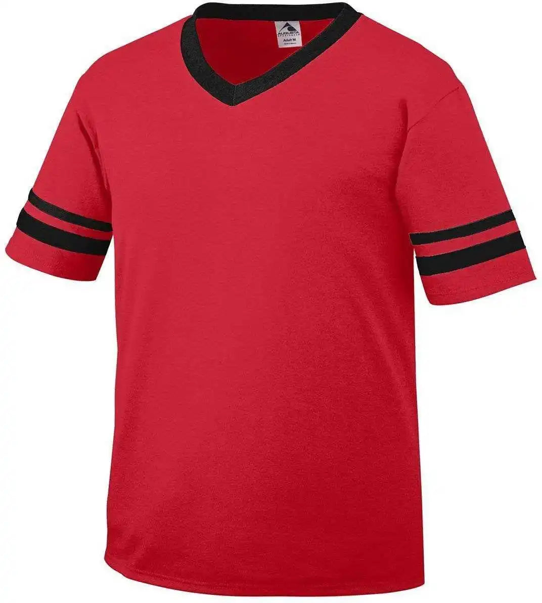 Augusta 360 Sleeve Stripe Jersey - Red Black