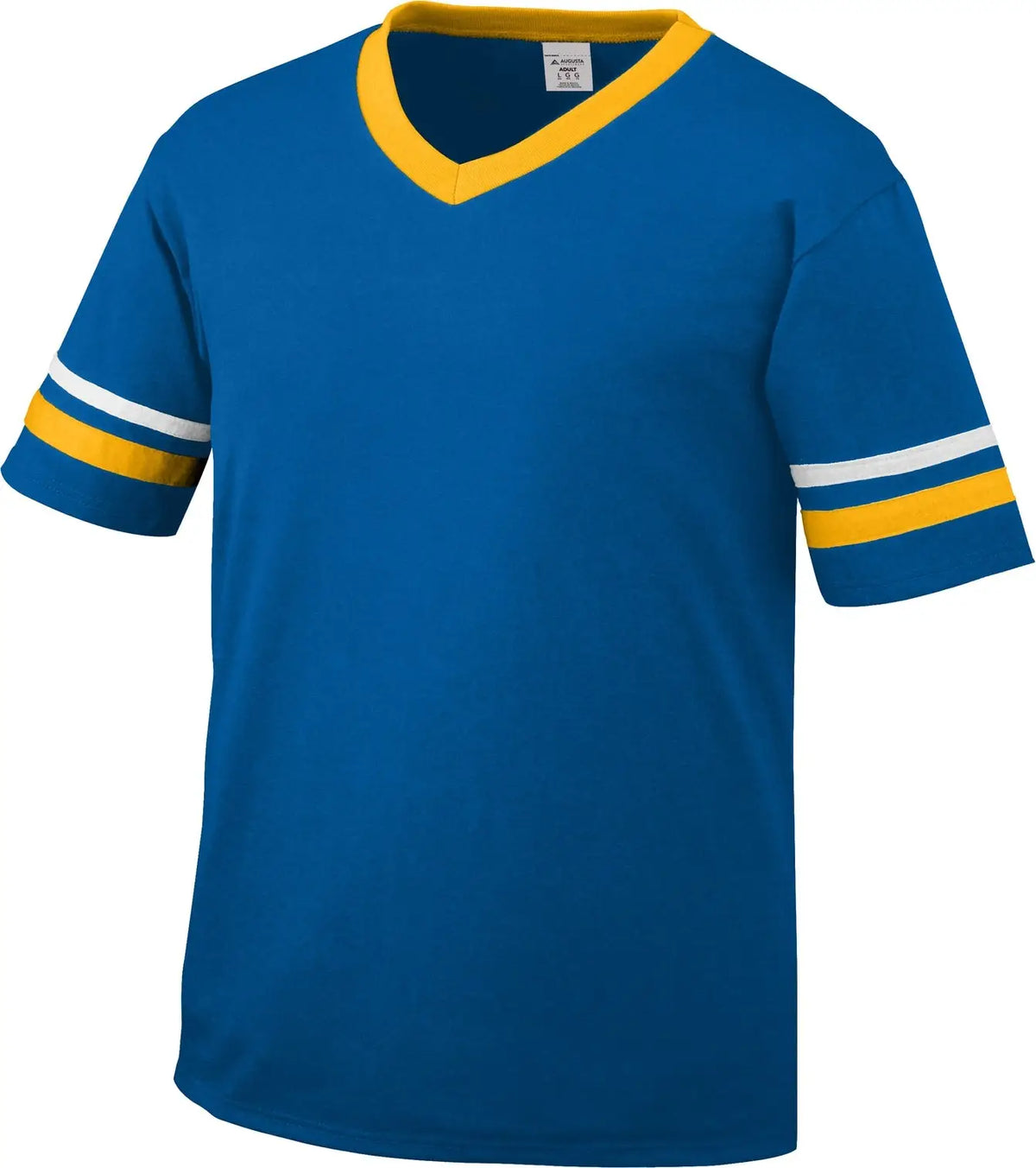 Augusta 360 Sleeve Stripe Jersey - Royal Gold White - Adult s