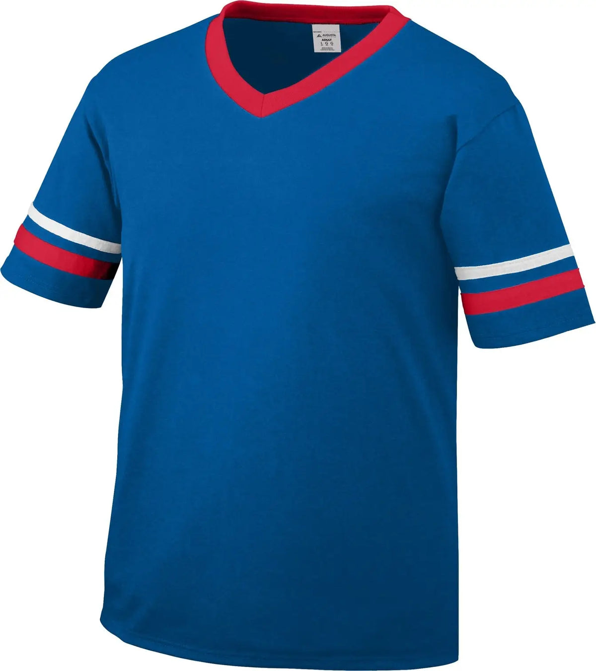 Augusta 360 Sleeve Stripe Jersey - Royal Red White - Adult s