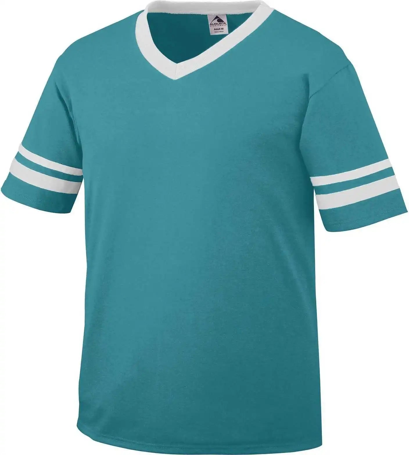 Augusta 360 Sleeve Stripe Jersey Teal White