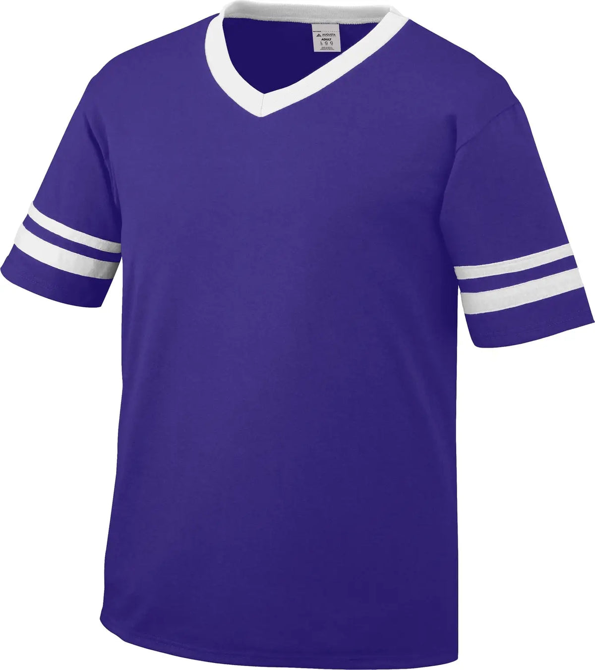 Augusta 361 Sleeve Stripe Jersey - Purple White - Youth s