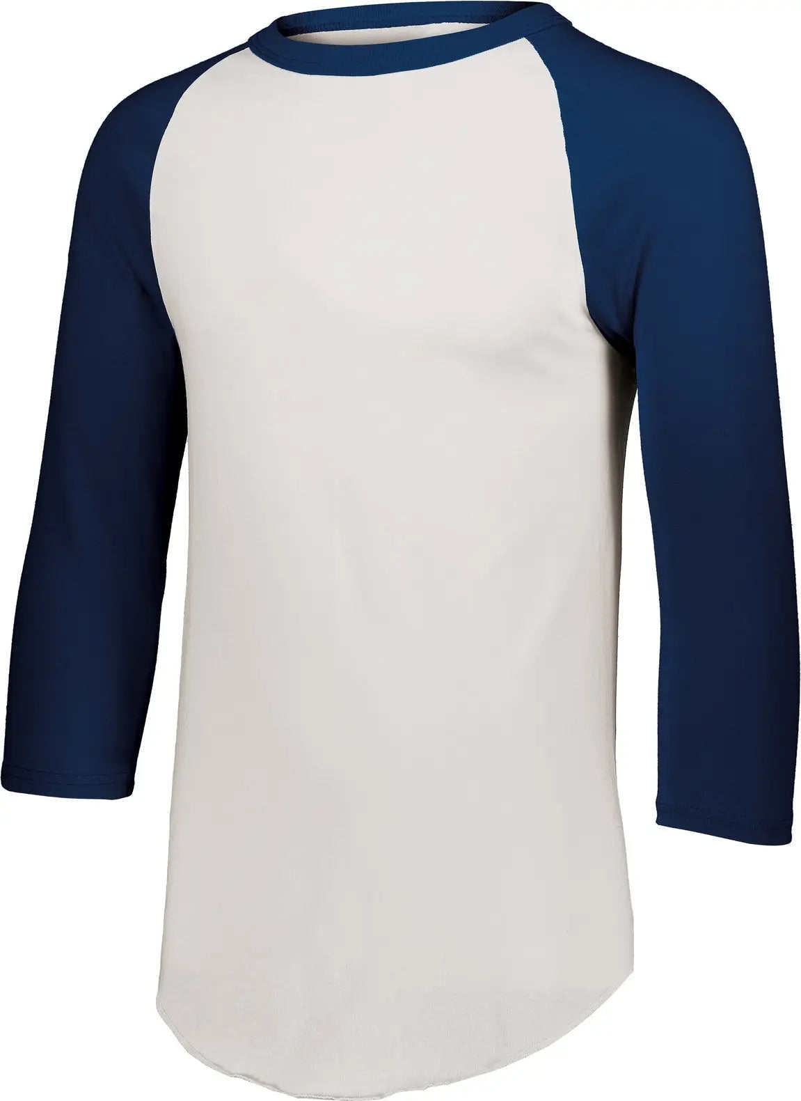 Augusta 422 Toddler Baseball Tee - White Navy - 2/3