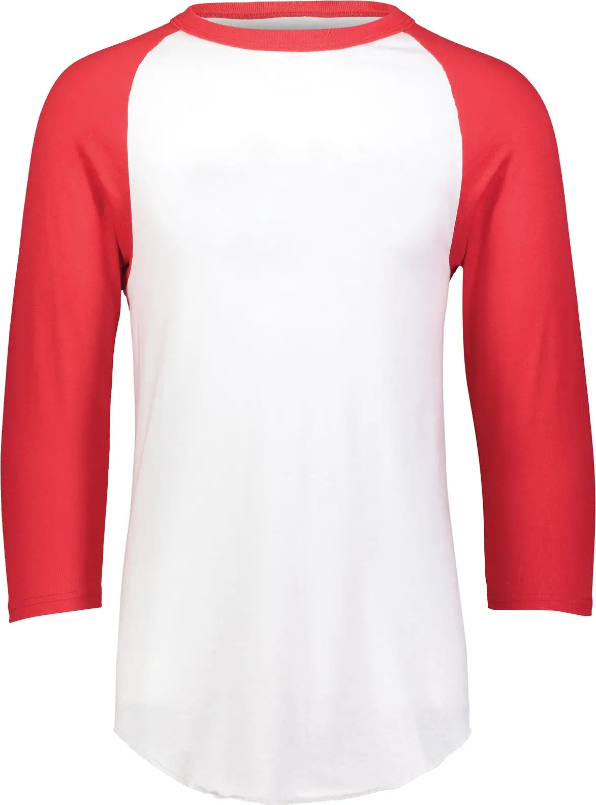 Augusta 422 Toddler Baseball Tee - White Red