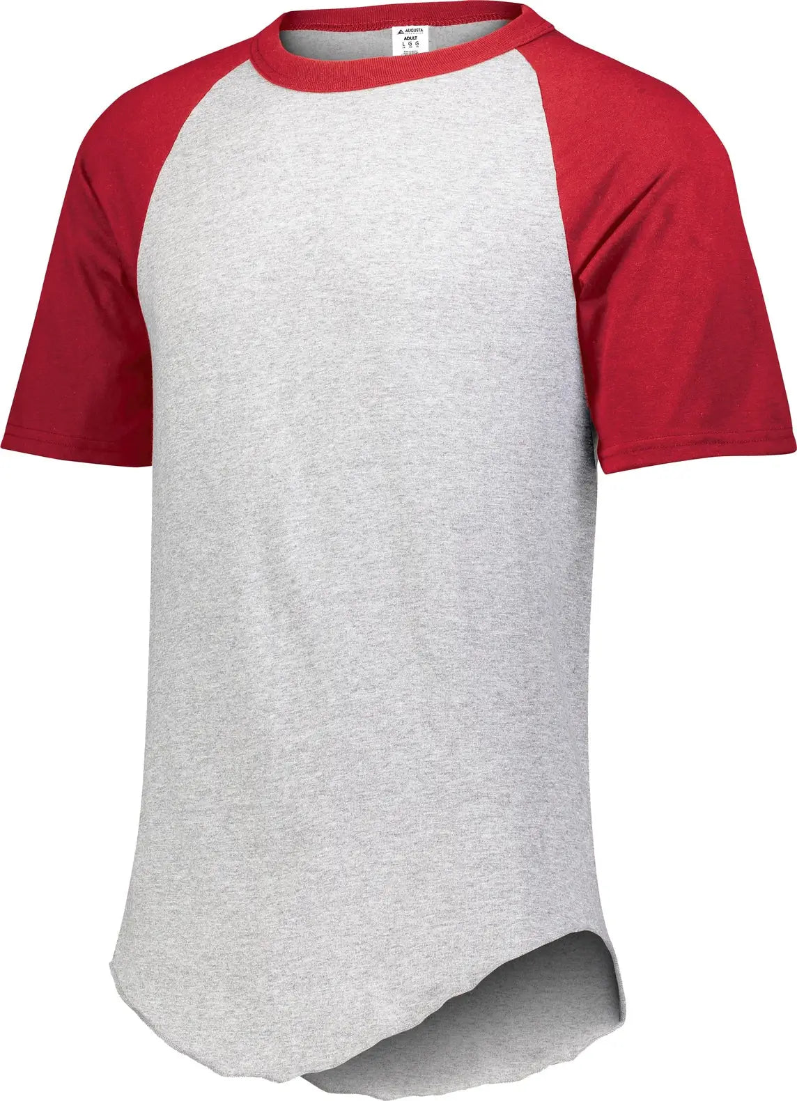 Augusta 423 Short Sleeve Baseball Jersey - Athletic Heather Red - Adult s