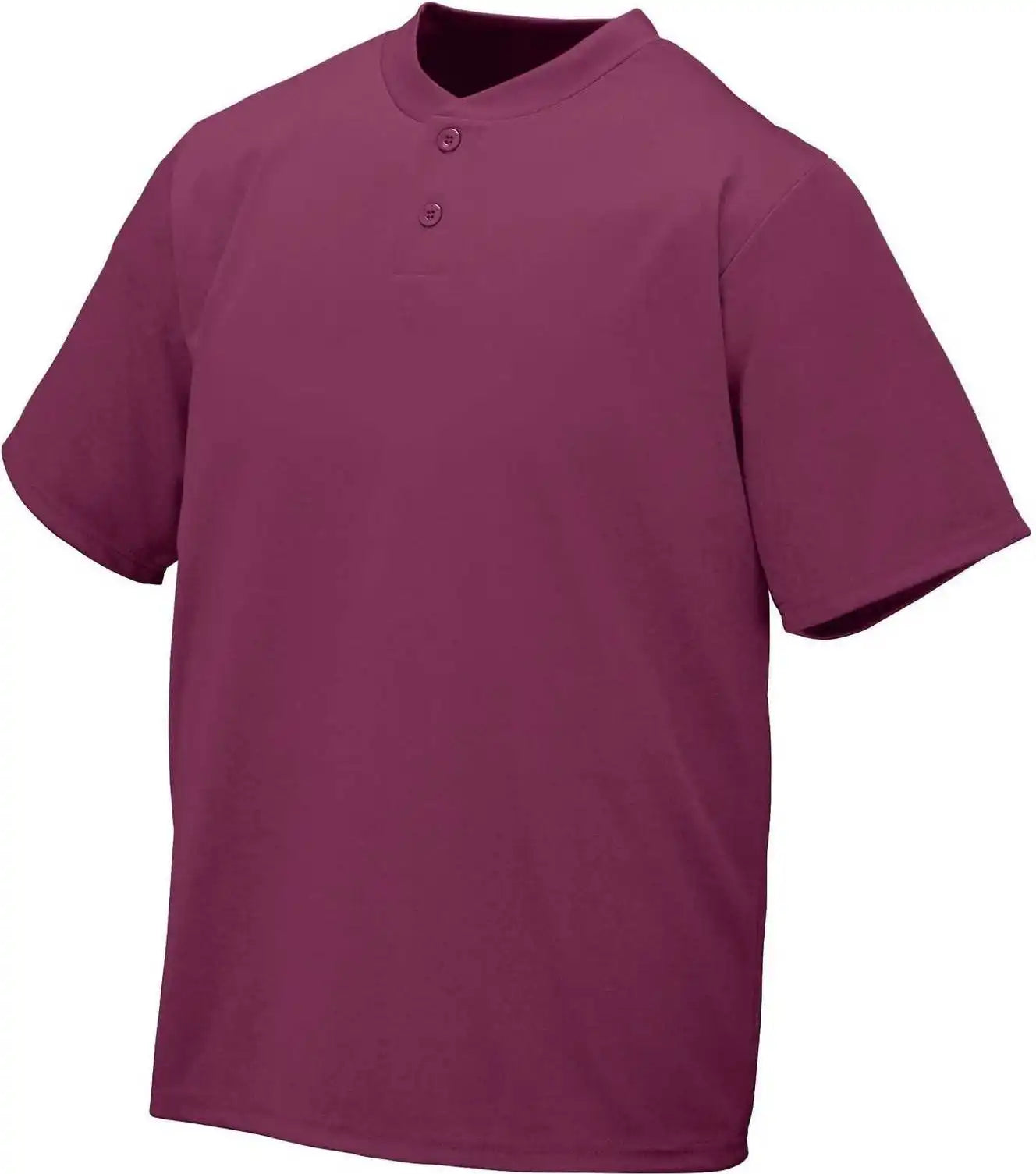 Augusta 426 Wicking Two Button Jersey Maroon