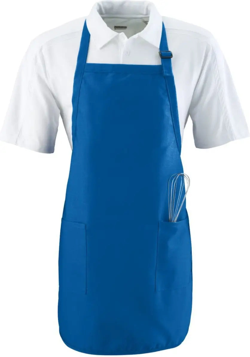 Augusta 4350 Full Length Apron W/ Pkts - Royal - one Size Fits Most
