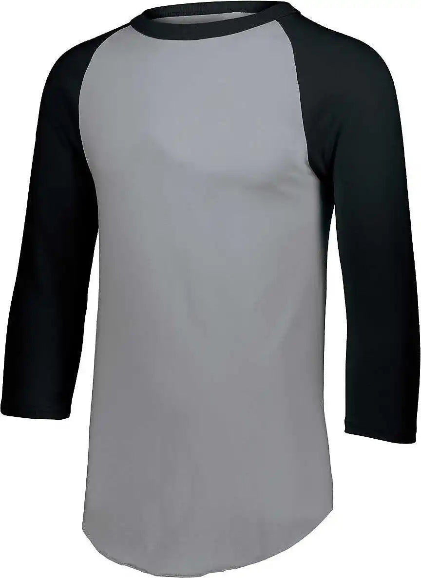 Augusta 4420 Baseball Jersey 2.0 Athletic Heather Black