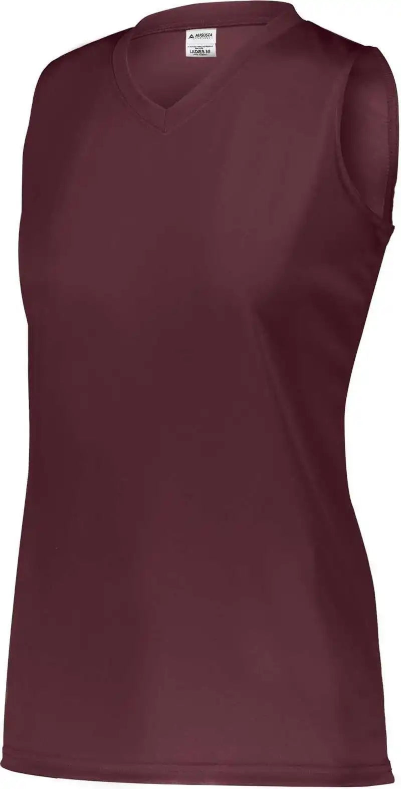 Augusta 4794 Ladies Attain Wicking Sleeveless Jersey - Maroon (hlw)