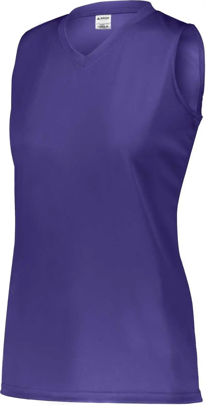 Augusta 4794 Ladies Attain Wicking Sleeveless Jersey Purple (hlw)
