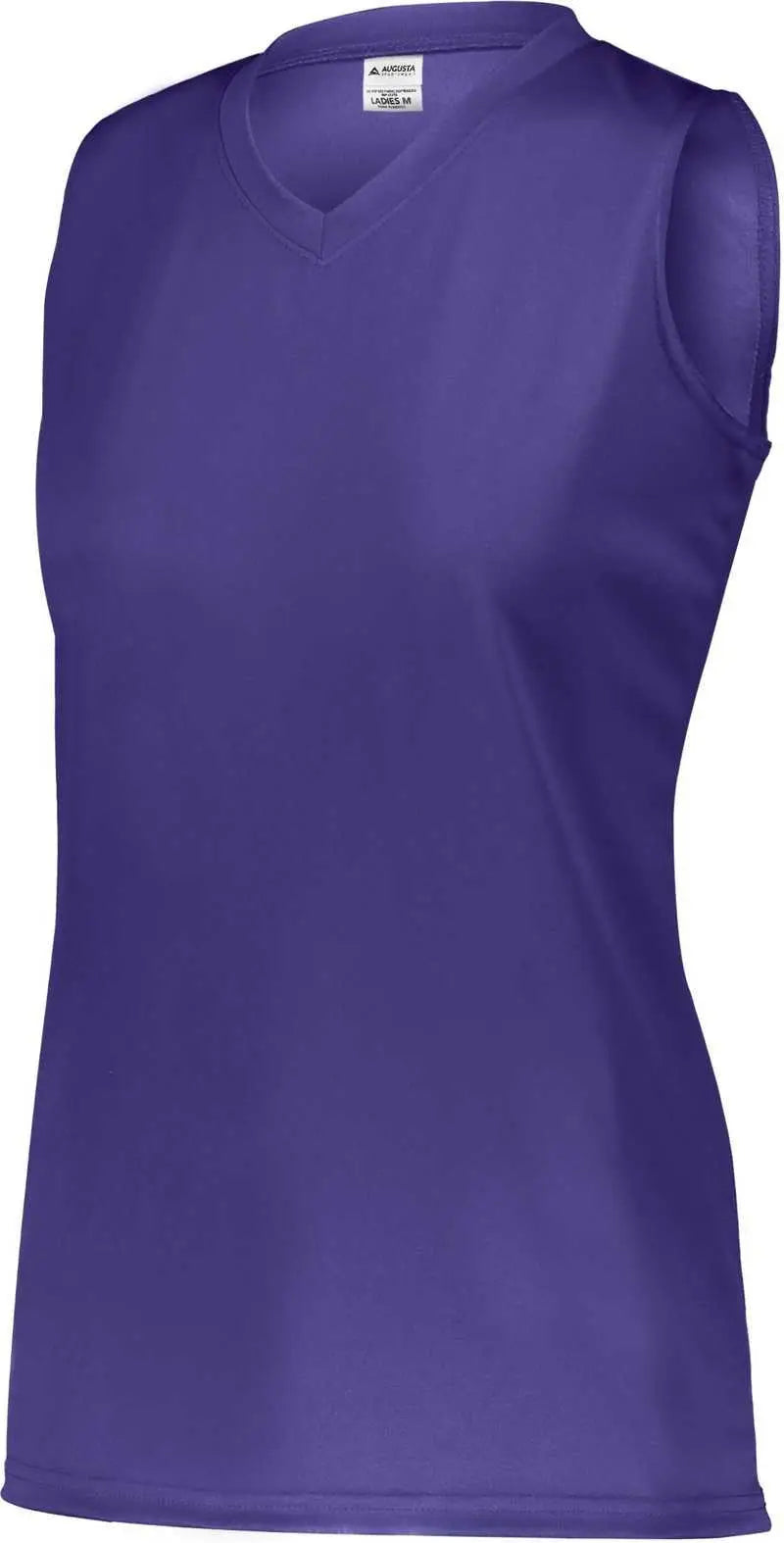 Augusta 4794 Ladies Attain Wicking Sleeveless Jersey - Purple (hlw)