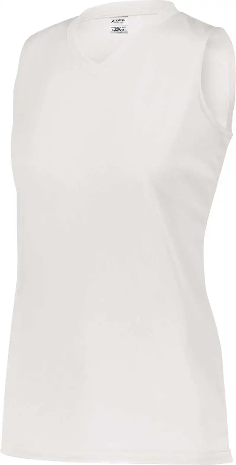 Augusta 4794 Ladies Attain Wicking Sleeveless Jersey White