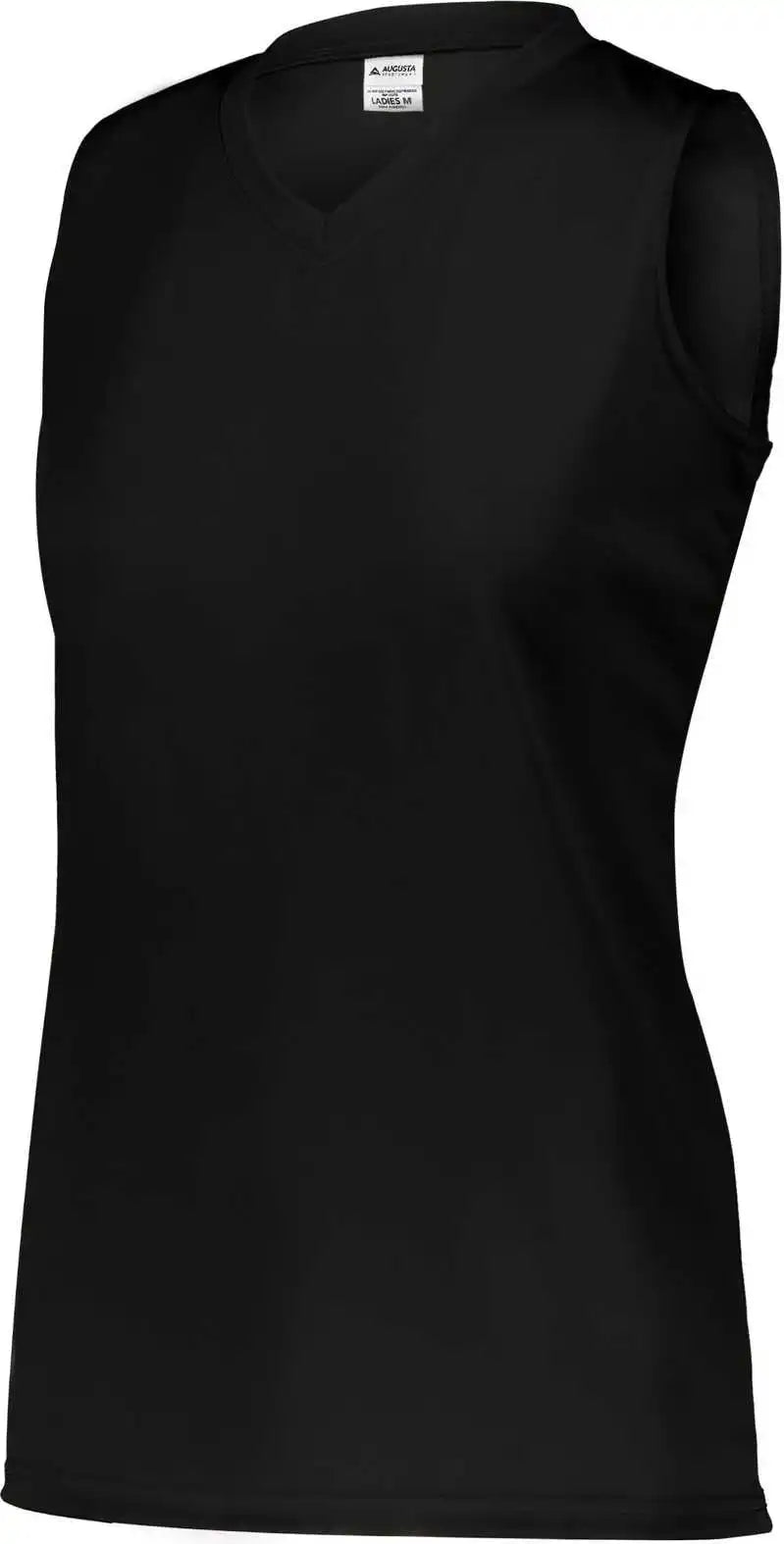 Augusta 4795 Girls Attain Wicking Sleeveless Jersey Black