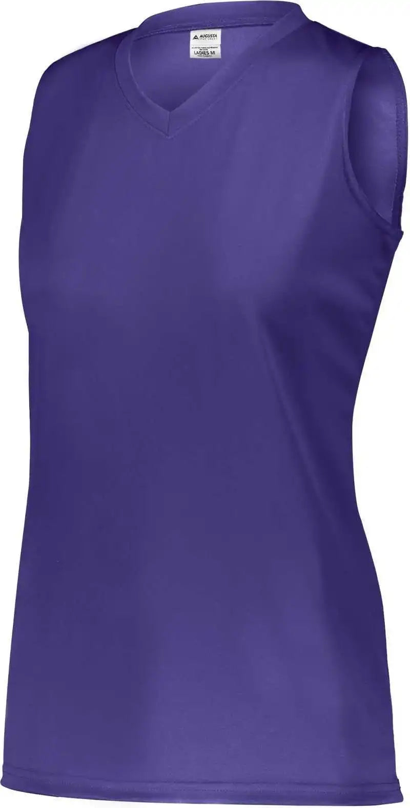 Augusta 4795 Girls Attain Wicking Sleeveless Jersey - Purple (hlw)