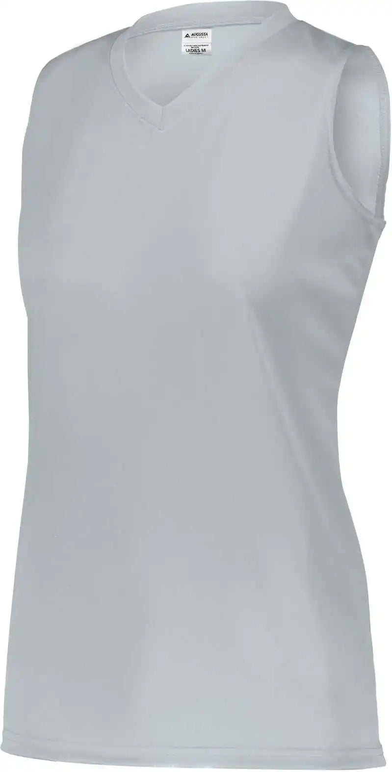 Augusta 4795 Girls Attain Wicking Sleeveless Jersey - Silver