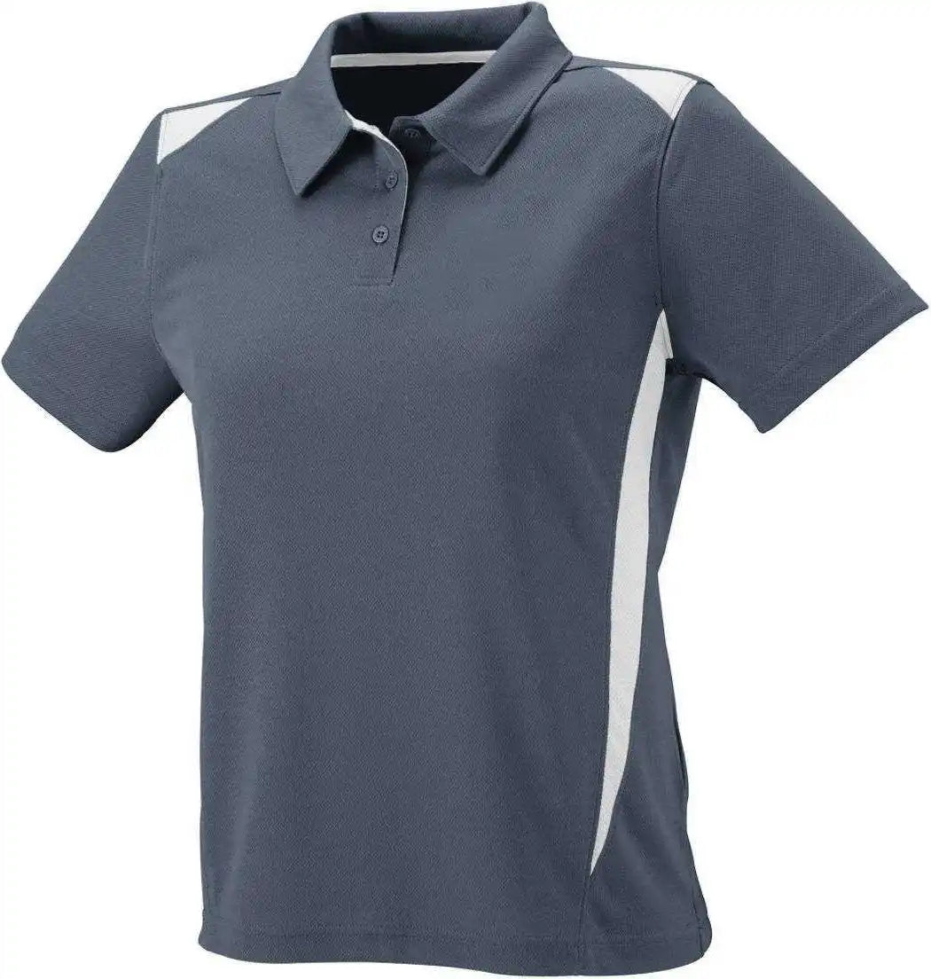 Augusta 5013 Ladies Premier Sport Shirt - Dark Gray White
